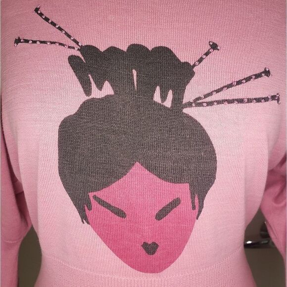 Vintage 80s Betsey Johnson pink top - Picture 5 of 8